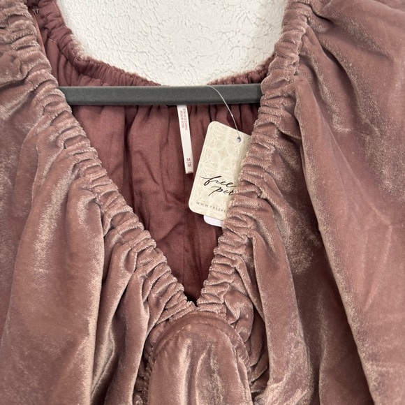 NEW FREE PEOPLE Portia Velvet Mini In Winter Bloom Size Medium - Picture 7 of 12